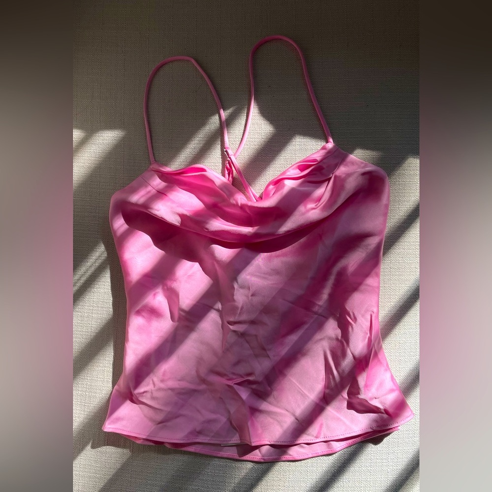 BNWOT. Zara pink camisole top.